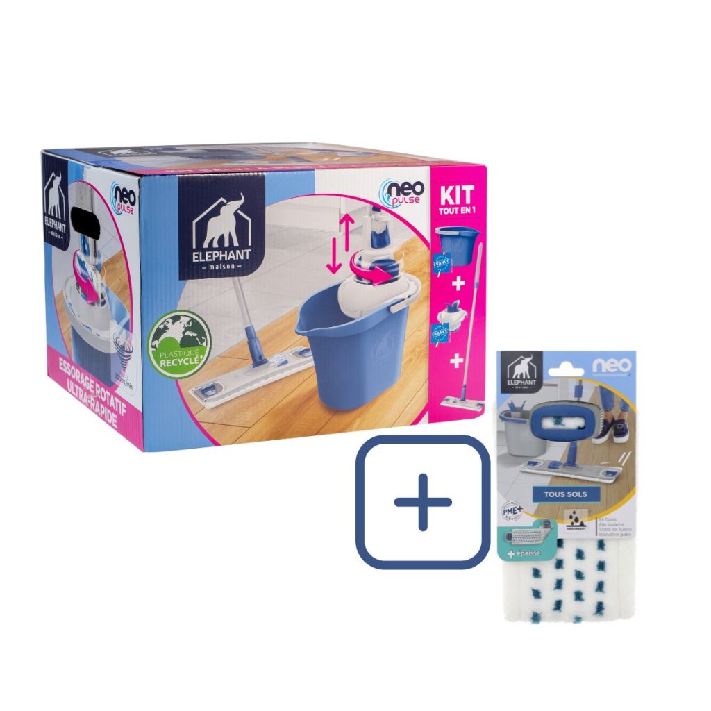 Kit de nettoyage - Kit Neo Pulse + 1 housse de lavage - Elephant Maison