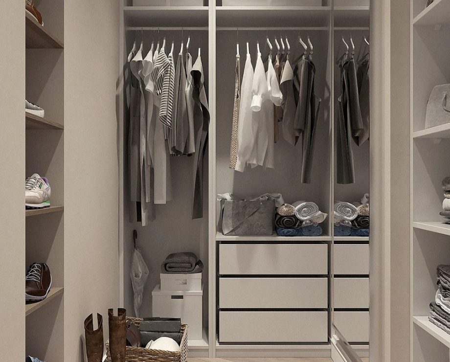 image d'un dressing chic rangé et organisé